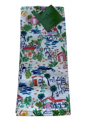 kate spade Multicolor Scenic Print Kitchen Towel set of 2 17”X28”